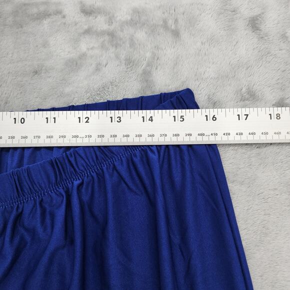 Slinky Brand Pants Womens 1X Blue Pull On High Rise Tapered Ankle Stretch Casual - Picture 5 of 9